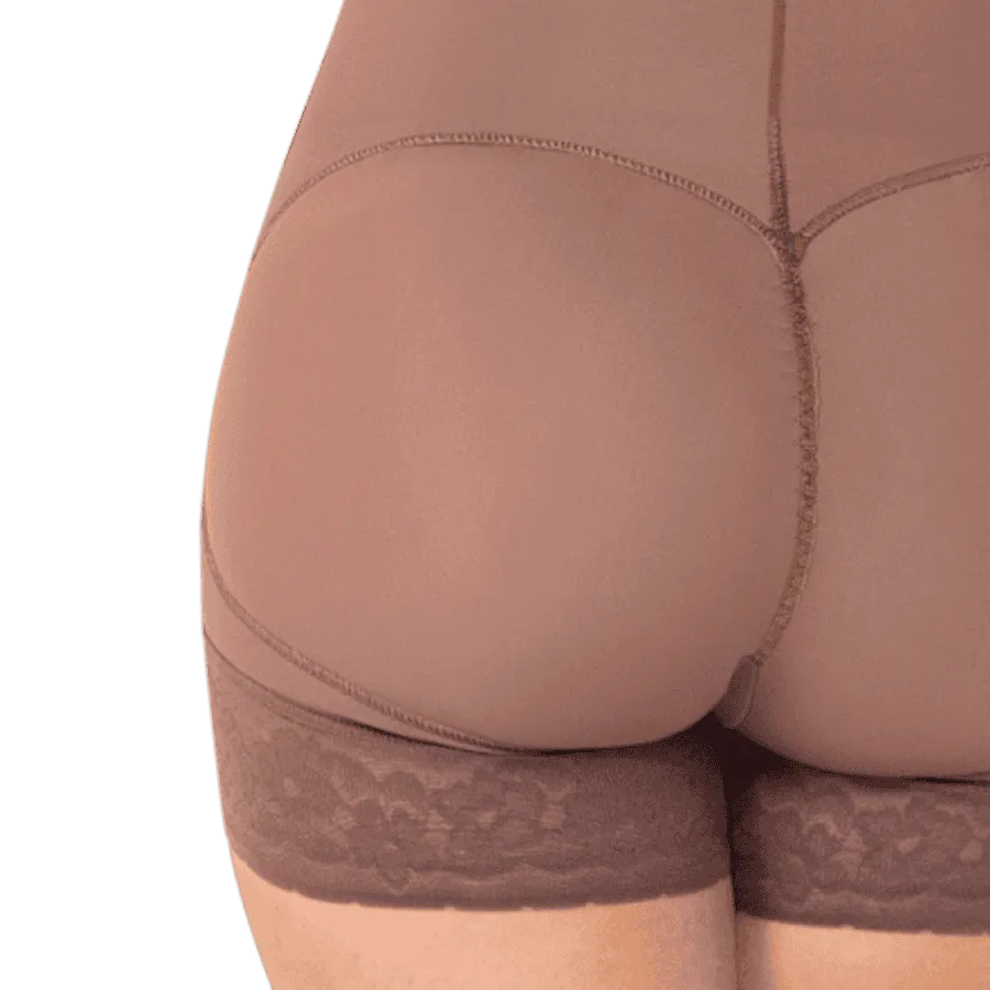 Faja posparto cierre al costado detalles encaje