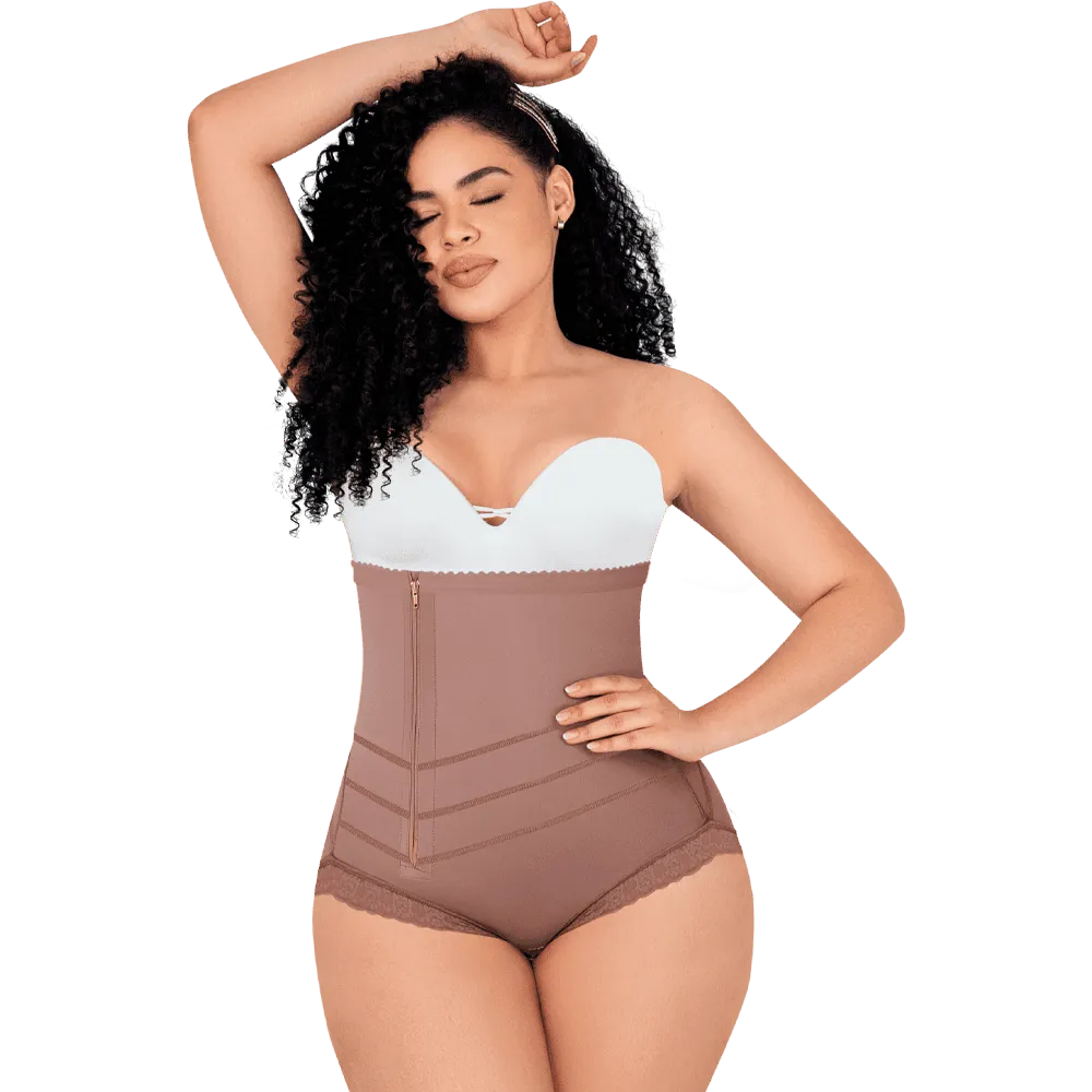 Faja postparto figurado frontal vista frontal