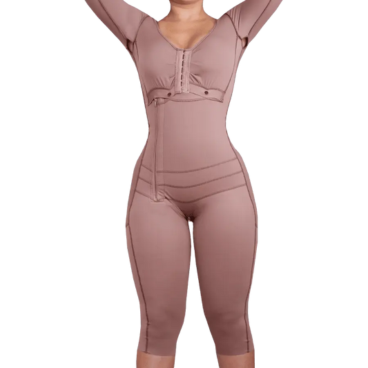 Faja Postquirúrgica Pierna Larga Slim con Costuras vista frontal